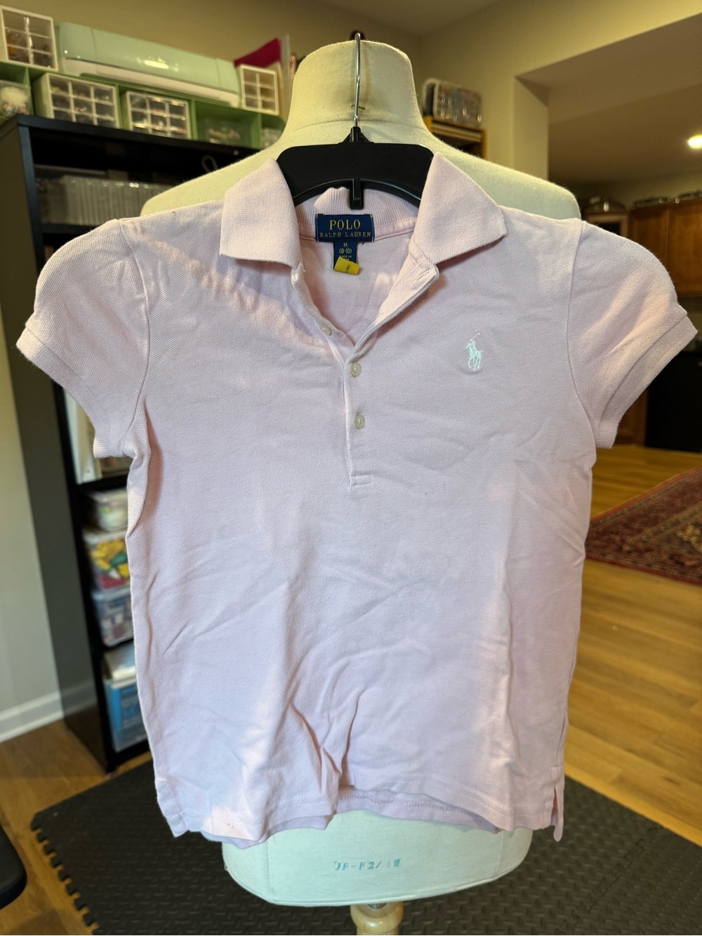 Girls Ralph Lauren pastel pink polo sz 8
